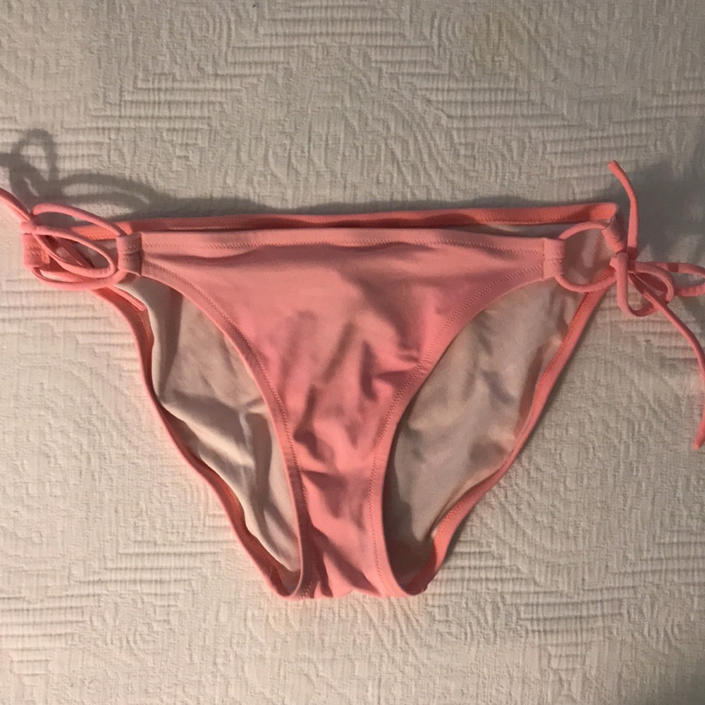 Victoria’s Secret Beaded Sequin Triangle Top Pink String Bikini Swimsuit M - Picture 14 of 17